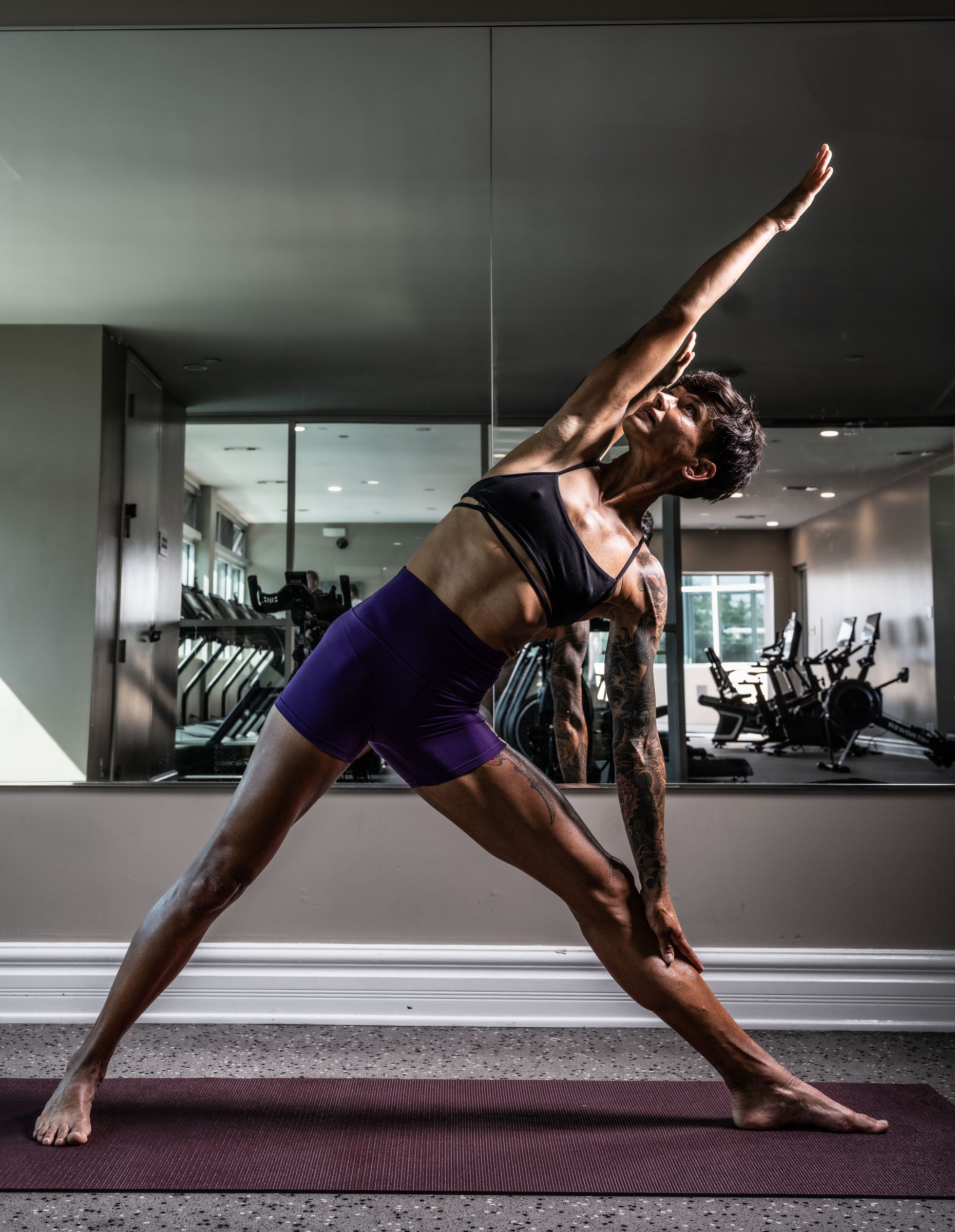 Athlete stretch photography San Diego